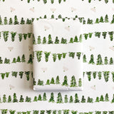 Winter Greens Gift Wrap Sheet-Double Sided