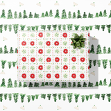 Winter Greens Gift Wrap Sheet-Double Sided