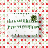 Winter Greens Gift Wrap Sheet-Double Sided