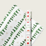 Winter Greens Gift Wrap Sheet-Double Sided
