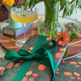 Zinnia Gift Wrap Sheet-Double Sided