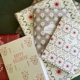Poppy Boteh (Pink) A2 Greeting Card