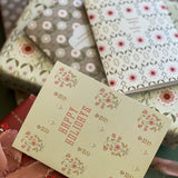 Poppy Boteh (Pink) A2 Greeting Card