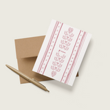 Je t'adore A2 Greeting Card