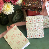 Poppy Boteh (Pink) A2 Greeting Card