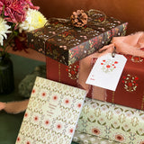 Fleurisle Frost Gift Wrap Sheet-Double Sided