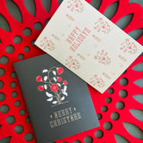 Poppy Boteh (Pink) A2 Greeting Card