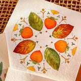 Original Painting - Persimmons 6" x 6"