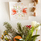 Original Painting - Winter Blooms 6" x 6"