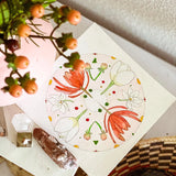 Original Painting - Winter Blooms 6" x 6"