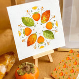 Original Painting - Persimmons 6" x 6"