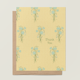 Custard Blooms Thank You A2 Greeting Card