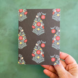 Boteh Blossoms A2 Greeting Card