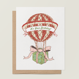 Hot Air Balloon Birthday A2 Greeting Card