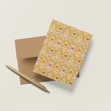 Folk Florals A2 Greeting Card