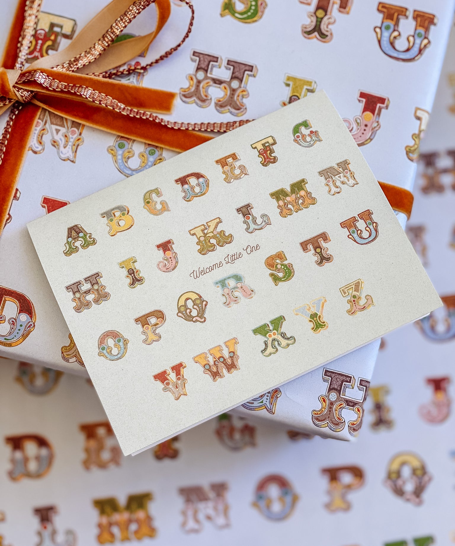ABCs Welcome Little One A2 Greeting Card