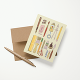 Art School Supplies A2 Greeting Card