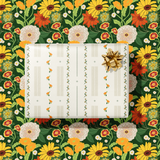 Autumn Blooms Gift Wrap Sheet-Double Sided
