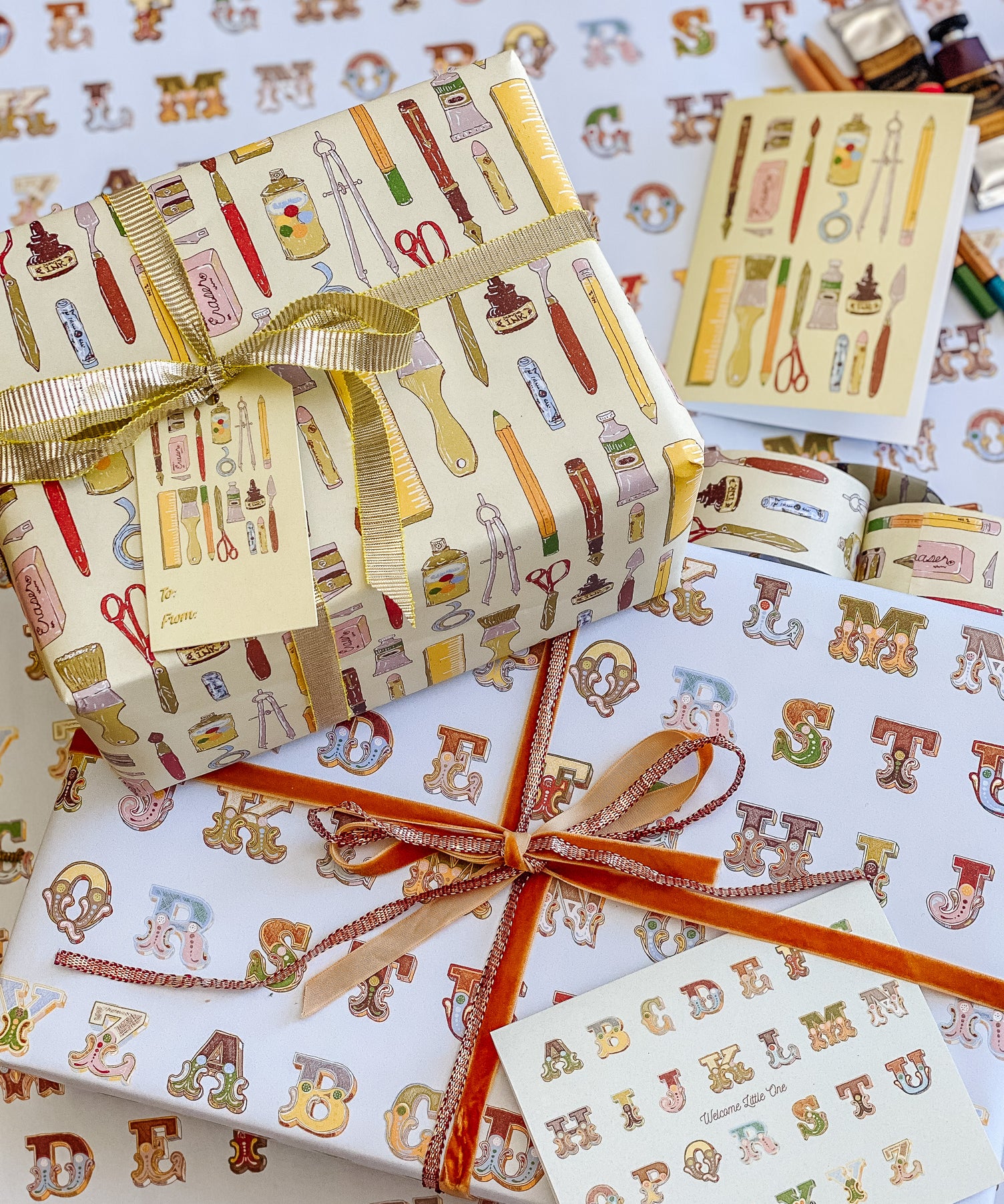 Back to (Art) School Gift Wrap Sheet - Double Sided