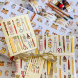 Back to (Art) School Gift Wrap Sheet - Double Sided