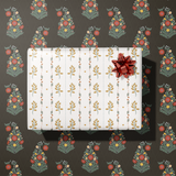 Bough Blossoms Gift Wrap Sheet-Double Sided