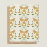 Buttercup Nouveau A2 Greeting Card