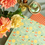 Calendula Gift Wrap Sheet-Double Sided