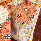Trick or Treat Gift Wrap Sheet-Double Sided