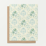 Capri Painted Tiles A2 Greeting Card