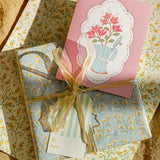 Espresso Flower Pot A2 Greeting Card