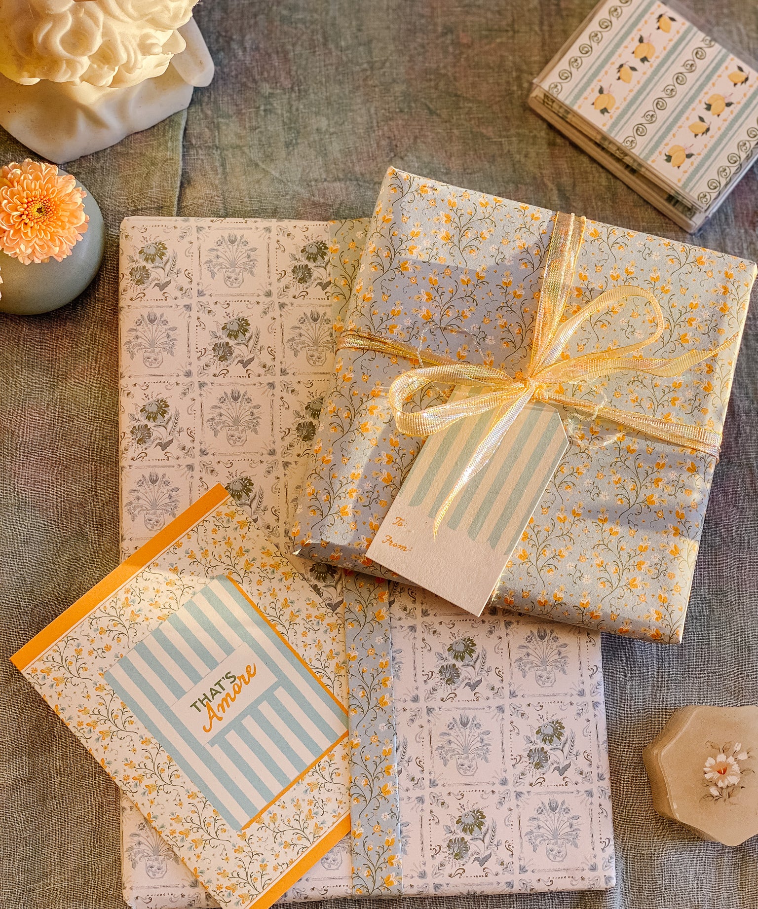 Capri Gift Wrap Sheet - Double Sided