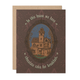 Chocolate Cake for Breakfast A2 Greeting Card