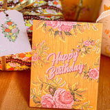 Dusty Rose Birthday A2 Greeting Card