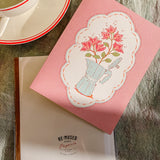 Espresso Flower Pot A2 Greeting Card
