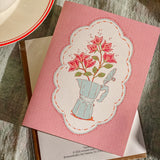 Espresso Flower Pot A2 Greeting Card