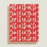 Fa La La Lights A2 Greeting Card