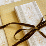 Floral Fans Gift Wrap Sheet-Double Sided