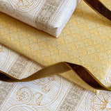Floral Fans Gift Wrap Sheet-Double Sided