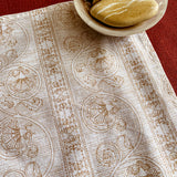 Floral Fans Tea Towel