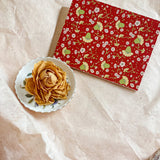 Floral Flutter (cerise) A2 Greeting Card