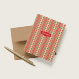 Flower Stripes A2 Greeting Card