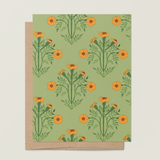 French Marigold A2 Greeting Card