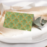 French Marigold Folded Place Card Set