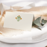 French Marigold Folded Place Card Set