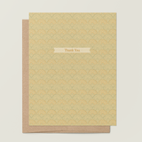 Ginko Fan Thank You A2 Greeting Card