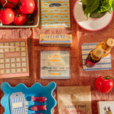 Sardines Coaster Set-Double Sided