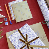 Winter Blues Gift Wrap Sheet-Double Sided