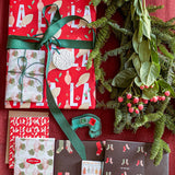 Vintage Vacation Gift Wrap Sheet-Double Sided