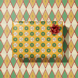 Harlequin Gift Wrap Sheet-Double Sided