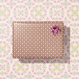 Heather Lattice Gift Wrap Sheet - Double Sided